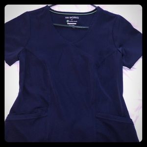 Navy blue never worn Scrub top